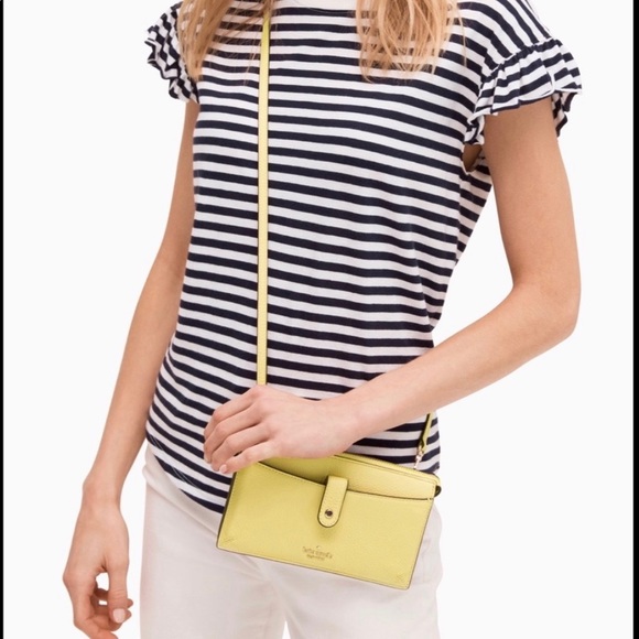 Kate Spade Jackson Small Tab Crossbody Limelight - Picture 4 of 6